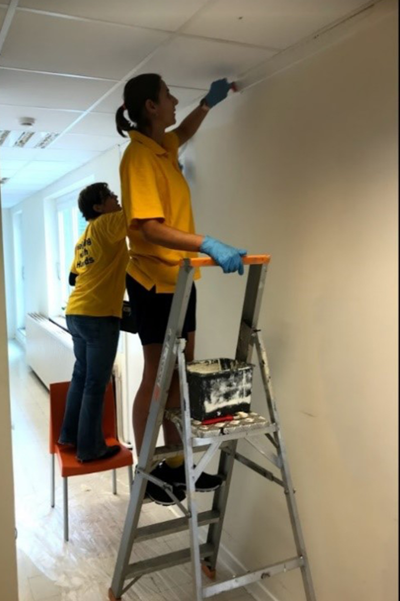 Belgian staff picked up their paintbrushes - Belgium